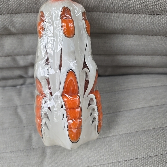 Rainbow Fountain Hand Dipped And Carved Candle Jasco Orange Small Nwt - Picture 1 of 4